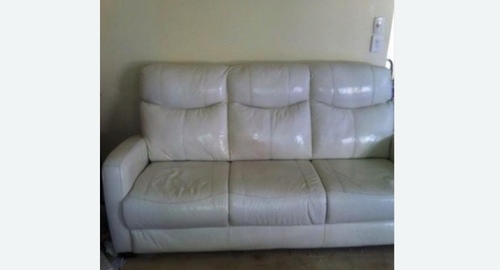 Химчистка кожаного дивана. Окуловка